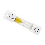 3 Minutes Smiling Face The Hourglass for Kids Toothbrush Timer Sand Clock, yellow sand